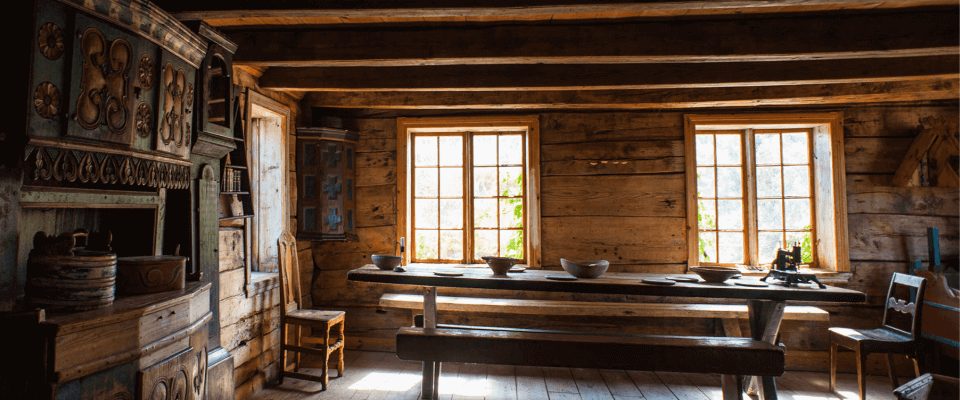 wooden lodge