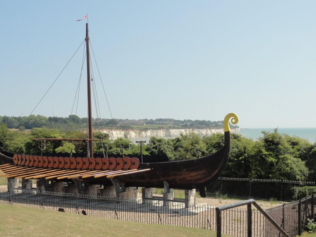 A replica Viking longship