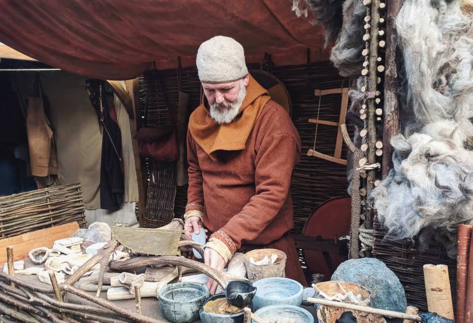 man in norse market