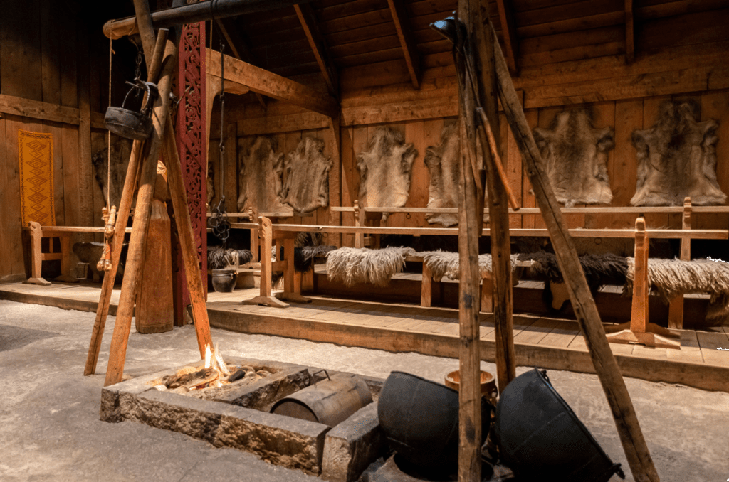 longhouse interior view