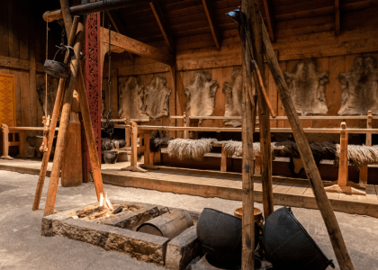 longhouse interior view