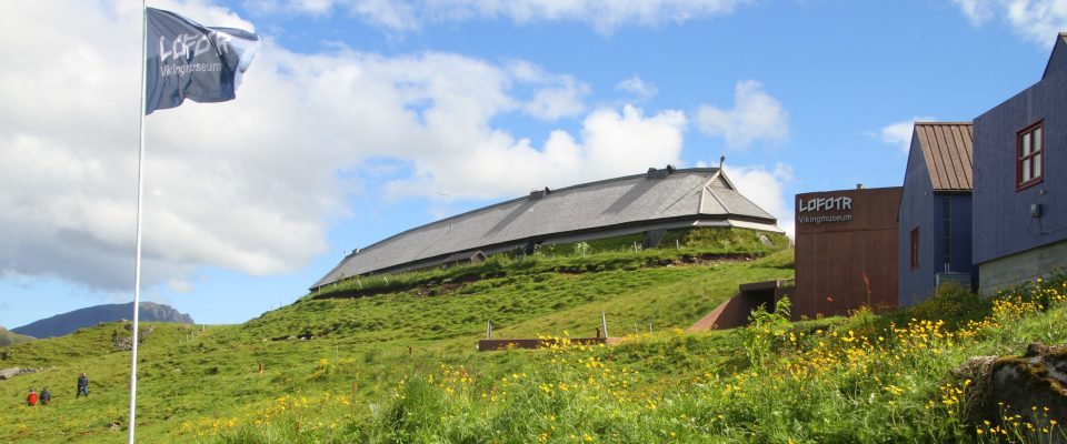 The longest Viking longhouse in the world at Borg in Lofotr.