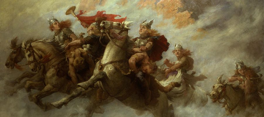 Valkyries by William T. Maud (British, 1865 – 1903), Public domain, via Wikimedia Commons