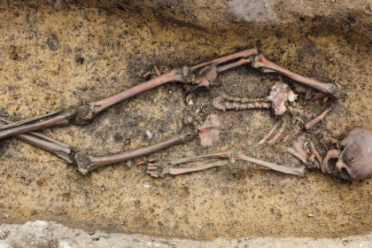 Skeleton in Asum Grave