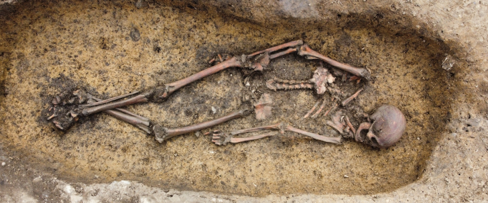 Skeleton in Asum Grave