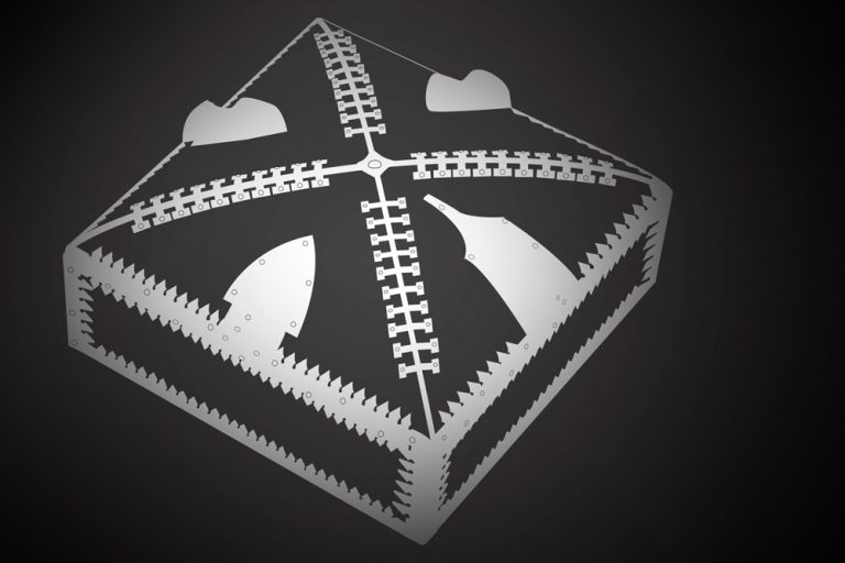 Artist's rendition of a Vikng age box found at Lisbjerg