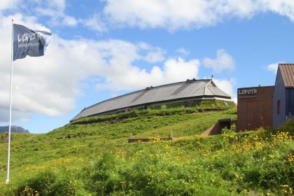 The longest Viking longhouse in the world at Borg in Lofotr.