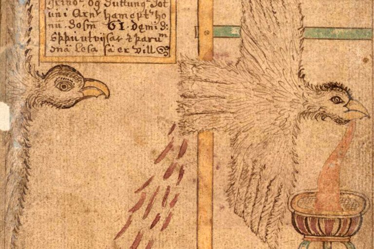 Two eagles in the story of the Mead of Poetry (Odrerir) where Odin steals the Mead of Poetry