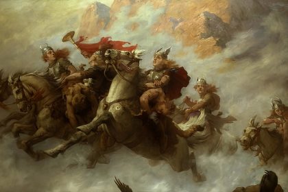 Valkyries by William T. Maud (British, 1865 – 1903), Public domain, via Wikimedia Commons