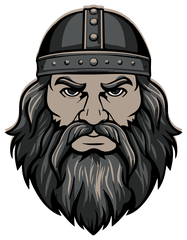 Bearded Warrior Head, original Viking artwork from Asgard Alaska (Gods & Warriors)
