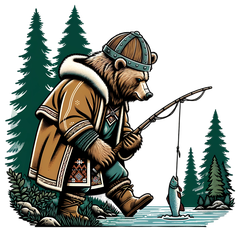 Bjørn the Salmon Raider from the Alaska Viking Menagerie