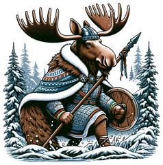 Alaskan Viking Moose Hunter from the Alaska Viking Menagerie
