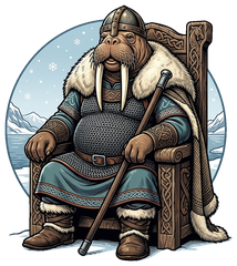 Rosmar the High-Seated, original Viking artwork from Asgard Alaska (Alaska Viking Menagerie)