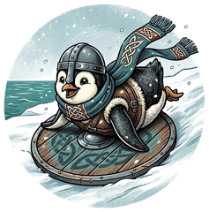 Skjaldar Sledsson, original Viking artwork from Asgard Alaska (Alaska Viking Menagerie)